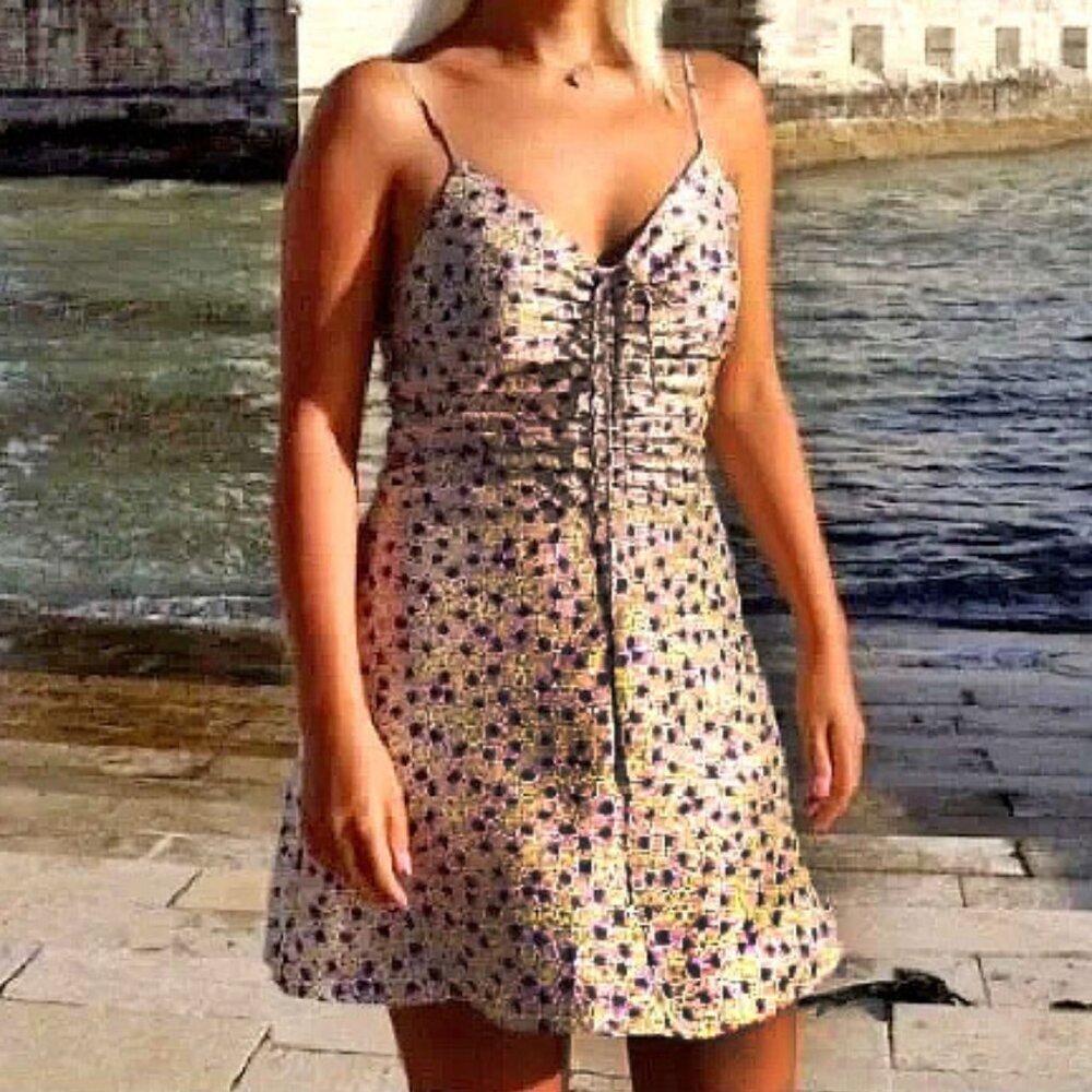 *NEW* Zara Satin Floral Dress